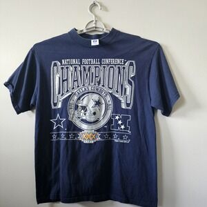 Vintage 1996 Dallas Cowboys T-Shirt Mens Size Large NFL Super Bowl Champions XXX